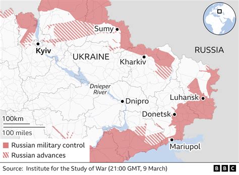 ukraine news front map